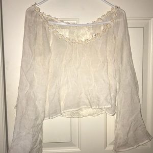 Crop Flowered top